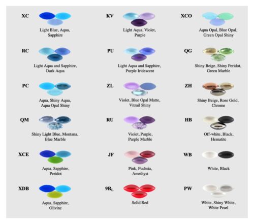 Most Popular Colors on Silver Wire