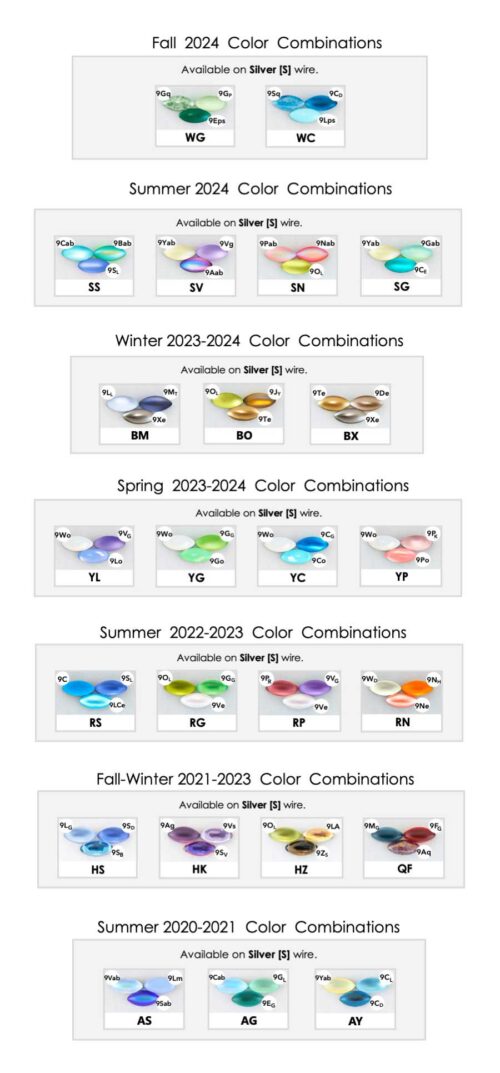 Color Cards For Silver Wire 2020-2024